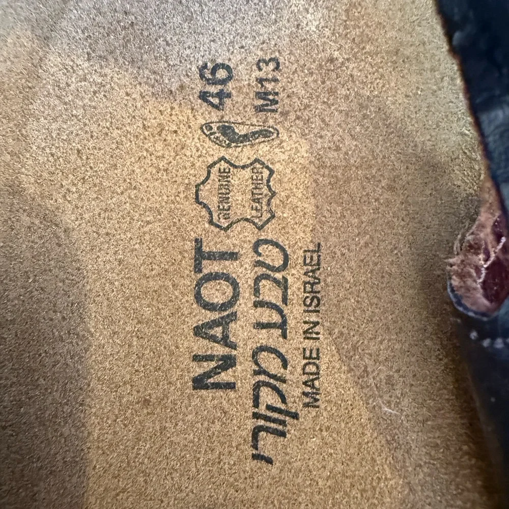 Naot Lappland Brown Leather Sandals, size 46